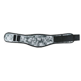 Size XS Grey Camouflage Camo Weightlifting Belt - EVA Nylon Gym Belt for Squats, Deadlifts & Lumbar Support - Front View