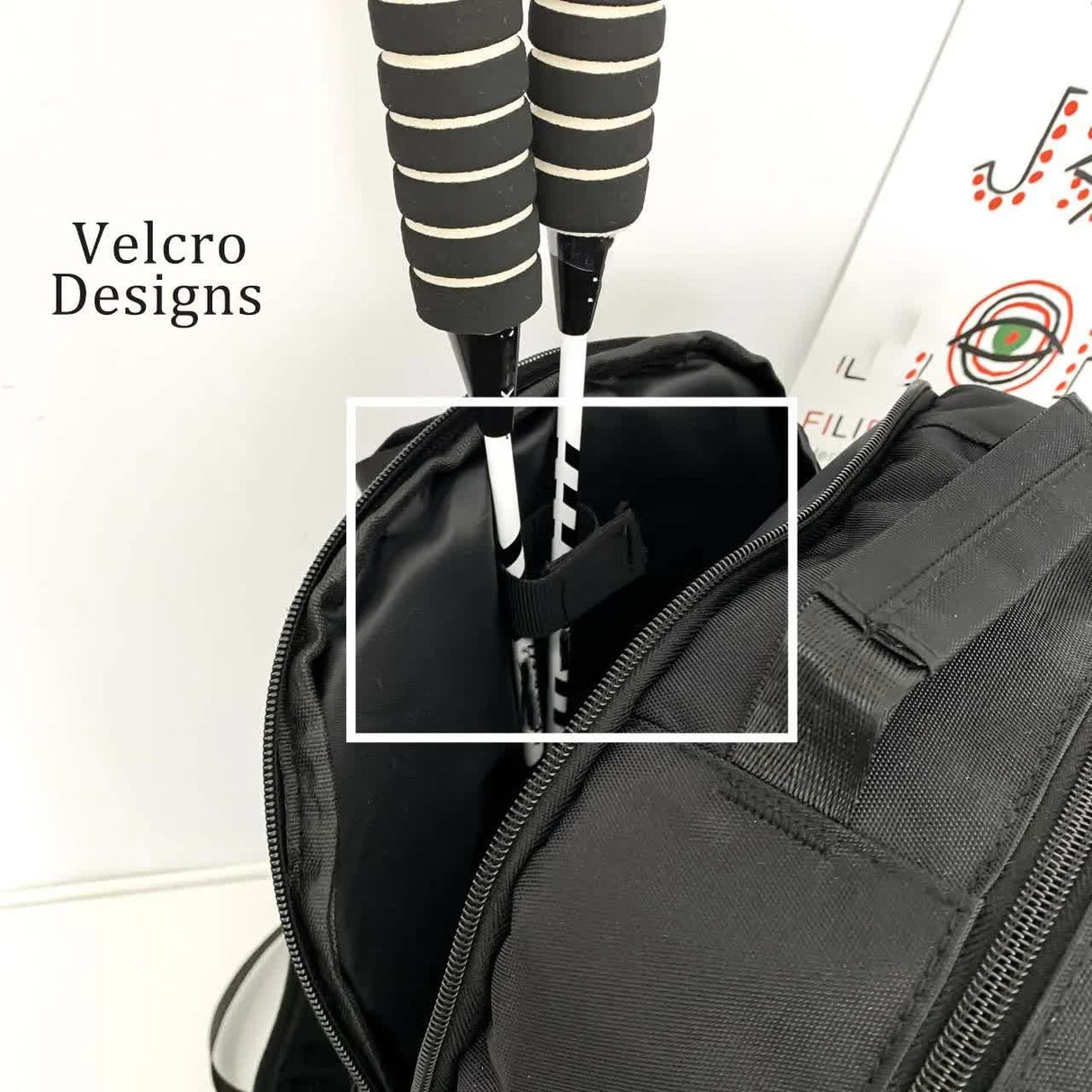 Orange And Grey Stylish Sports Backpack with Contrast Pockets - Unisex Gym Bag for Badminton & Tennis