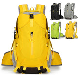 Yellow Lightweight 30L Hiking Backpack - Water-Resistant Outdoor Daypack for Trekking & Travel - Front View