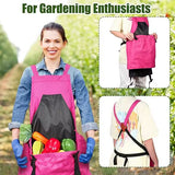 Blue Garden Harvesting Apron - Waterproof Oxford Cloth with Quick Release Pouch - 45-Degree Angle