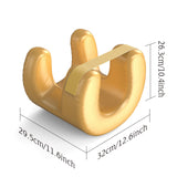 Gold Beauty Sleep Pillow - Contoured Memory Foam Pillow for Face & Neck Support - Side View