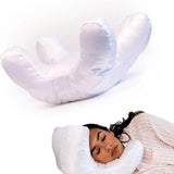 Gold Beauty Sleep Pillow - Contoured Memory Foam Pillow for Face & Neck Support - 45-Degree Angle
