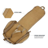 Green Tactical Helmet Bag & Utility Pouch - Padded MOLLE Gear Storage Carrier - Low Angle