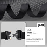 Black Adjustable Tactical Battle Belt Set - Padded MOLLE Outer & Nylon Inner Belt