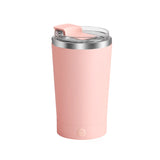 Pink 316 Stainless Steel Rechargeable Electric Self-Stirring Mug - 420ml Automatic Mixing Cup with M