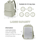 Black Large Capacity Travel Laptop Backpack - Sleek Business Shoulder Bag with Padded Compartment - Side View