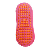 Ten Pairs Of Rose Red Kids Non-Slip Trampoline Socks for Playground Early Education and Yoga Unisex Anti-Skid Floor Socks for 1-5 Years