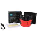 Black (matte finish) 10x22 Kids Binoculars - Multi-Color Compact High-Definition Telescope for Outdoor Adventures & Concerts - Front View