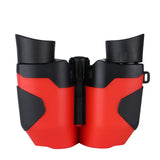 Yellow (Glossy) 10x22 Kids Binoculars - Multi-Color Compact High-Definition Telescope for Outdoor Adventures & Concerts - Top-Down View