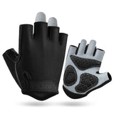 XL Black Men's Summer Cycling Gloves - Breathable Half-Finger Non-Slip Fitness Training Gloves for Weightlifting