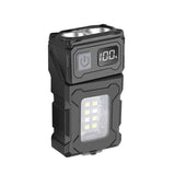 COB+LED Work Light with Digital Display - 180 Degree Rotatable Magnetic Emergency Flashlight with Warning Modes