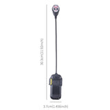 LED Sensor Clip-On Book Light - USB Rechargeable Multifunctional Work Light for Night Fishing and Reading - Side View