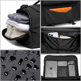 Green Dry Wet Separation Gym Bag - Yoga Fitness Travel Duffel - Shoe Compartment
