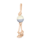Durable Knot Rope and Ball Dog Toy - Interactive Chew and Tug Play for Pets - Rear View