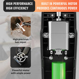 Green 5-in-1 Digital Display Hair Clipper Set - Adjustable Multifunctional Trimmer for Hair, Beard, and Precision Grooming