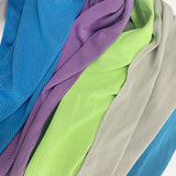 Blue 4-Piece Portable Cooling Towel Set - Quick-Dry Ice-Cool Towel for Sports, Travel, and Heat Relief - Front View