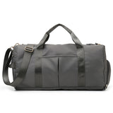 Grey Dry Wet Separation Gym Bag - Women's Large Capacity - Training & Travel