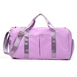 Purple Dry Wet Separation Gym Bag - Women's Large Capacity - Training & Travel