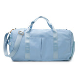 Blue Dry Wet Separation Gym Bag - Women's Large Capacity - Training & Travel