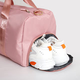 Red Dry Wet Separation Gym Bag - Women's Large Capacity - Training & Travel - Front View