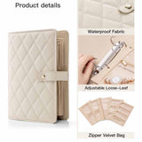 Black Foldable Travel Jewelry Organizer - Velvet Zippered Case with Transparent Pages & Detachable Pouches