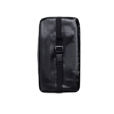 Black 2-Pack Car Tissue Box Holder Set - Universal Sun Visor & Seat Back PU Leather Organizer