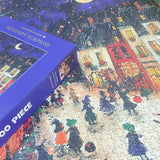 Wonderful City 1000-Piece Fine Art Jigsaw Puzzle - Premium Blue Cardboard Puzzle for Adults
