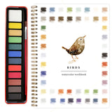 Bird 2-Pack Watercolor Painting Set - Premium Bird-Themed Coloring Books with Watercolor Paints (22.86?16.51cm) - Artist-Grade Workbook Kit