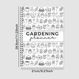 2-Pack Gardening Journal Set - 28.5x21cm (11.22x8.27in) Plant Care Tracker with Watering Schedule - Indoor/Outdoor Polarimeter Logbooks - Front View
