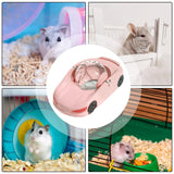 Blue Fun Hamster Racing Wheel Toy - Durable PP Plastic Exercise Wheel for Active Small Pets - Side View