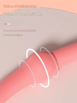 2PCS Pink 15 Pounds Back Stretching Resistance Band - 20x15x5cm Shoulder & Back Trainer with 8-Shaped Pull Rope for Home Workout - Side View