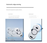 White Smart Window Cleaning Robot - 5600Pa Strong Suction, Auto Water Spray, 3 Cleaning Modes with UPS Power Backup - Top-Down View