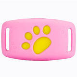Pink Real-Time Pet GPS Tracker Locator - Magnetic Charging, Multi-Mode Positioning for Dogs & Cats