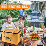 Large Reusable Insulated BBQ Bag - Thermal Meat & Food Carrier (40x25x25cm) - Front View