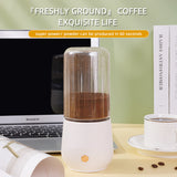 Purple Compact Portable Blender - USB Rechargeable Mini Juicer Cup with 4 Blades - Top-Down View