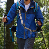 Khaki 4 PCS Heavy-Duty Outdoor Utility Strap - Multi-Purpose Camping Gear & Bottle Hanging Lanyard - Side View