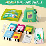 Pink Cat [Plain English] [112 Cards 224 Contents] Bilingual Early Learning Flash Card Reader - Interactive Audio Toy for Toddlers - Top-Down View