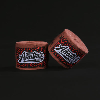 Brown Spider Pro Grade 5m Boxing Hand Wraps - Printed Elastic Bandages for Training & Combat Sports (1 Pair)