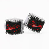 White Zebra Pro Grade 5m Boxing Hand Wraps - Printed Elastic Bandages for Training & Combat Sports (1 Pair)
