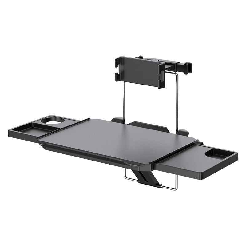 Bilateral Elongation Load Capacity 10kg Multi-Function Car Steering Wheel & Seat Back Tray - Foldable Desk with Drink Holder
