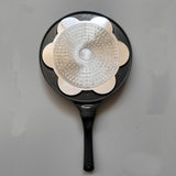 Black Cartoon Versatile Non-Stick Frying Pan (27cm) - Induction Ready Skillet for Everyday Cooking - Front View