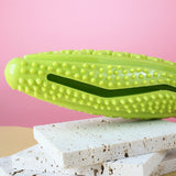 Blue Star Long Olive Durable Cotton Rope Dog Toy Set (2-Pack) - Chew, Tug & Treat Dispensing Ball for Dental Health - Side View