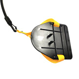 Yellow Flippers [Training Stroke] [20lbs] Swim Resistance Band Trainer - Dry-Land Arm Strength & Stroke Exercise Cords - Top-Down View