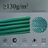 500L(Calibre80*100cm) Heavy Duty Collapsible Garden Waste Bags (Set of 2) - Large Reusable Yard Leaf Bin