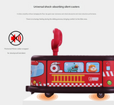 Police Quiet Ride Twist Car for Toddlers - Fun Wiggle Ride-On Toy - Front View