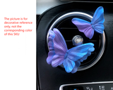 Translucent Pink Butterfly Set of 3 Butterfly Car Air Vent Clips - Decorative Scent Diffuser Ornaments - Front View