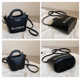 Small and lightweight black BLONMAY bucket bag, perfect for everyday use