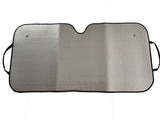 Black Dog Driving Car Sunshade for Windshield - UV Protection - Front View