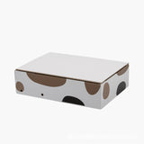 Triple Pattern Cat Scratching Post and Lounge - 350x250x600mm Corrugated Cardboard - Front View