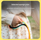 Purple Shock Absorbing Dog Leash with Reflective Stitching - 135cm for Small to Large Dogs - Side View